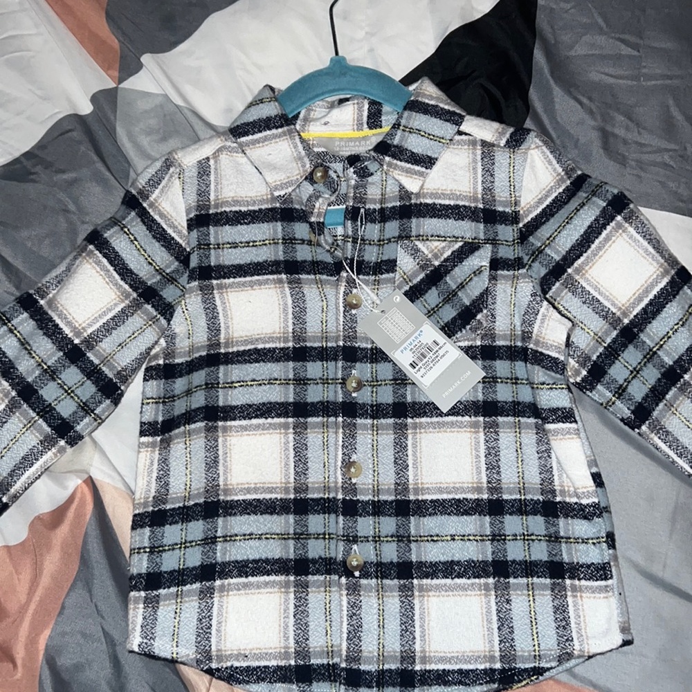 12-18 Month Button Down (Flannel Material/ Lightweight)